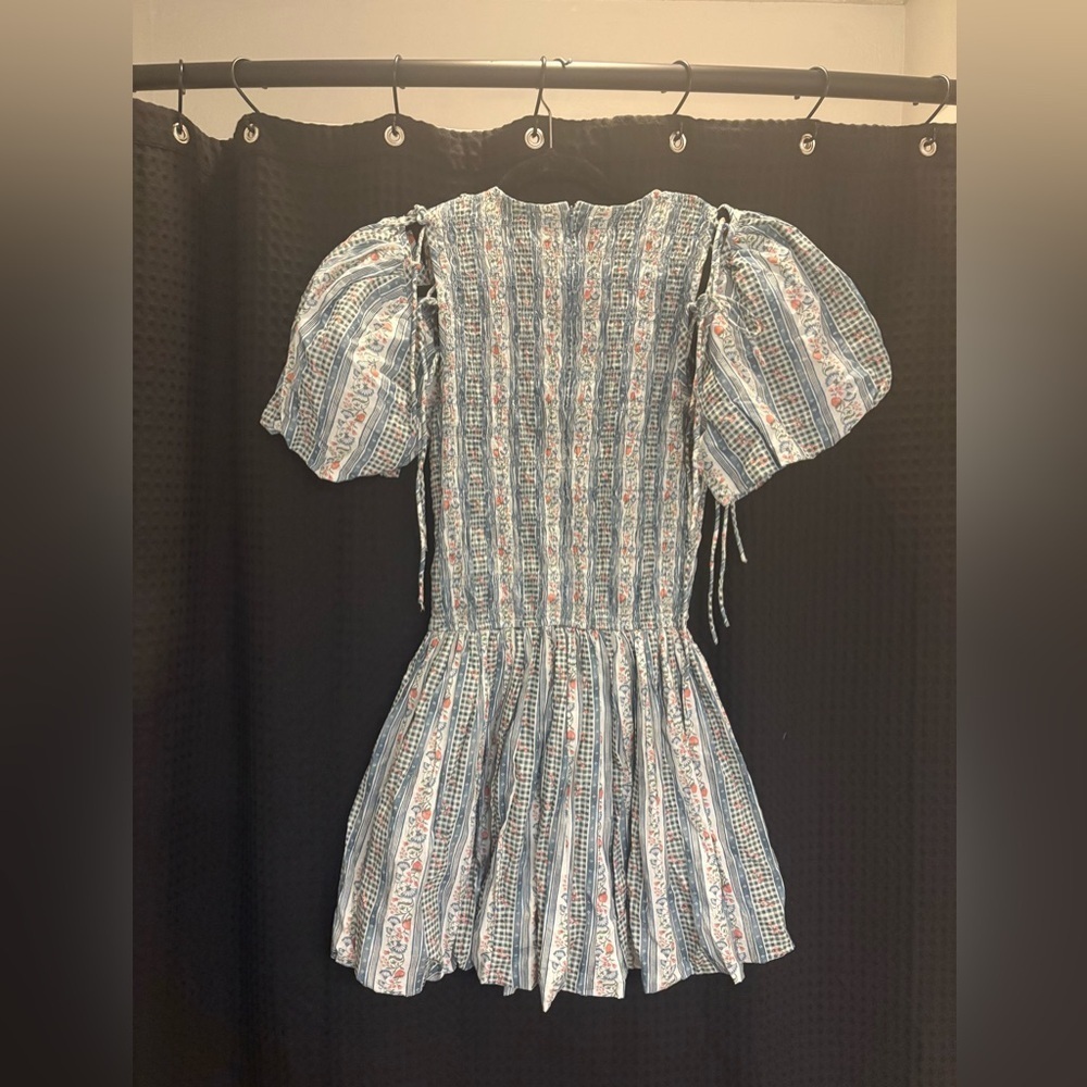 Anthropologie Damson Madder Becca Removable-Sleeve Bubble Mini Dress Size 8 NWT - Picture 7 of 8